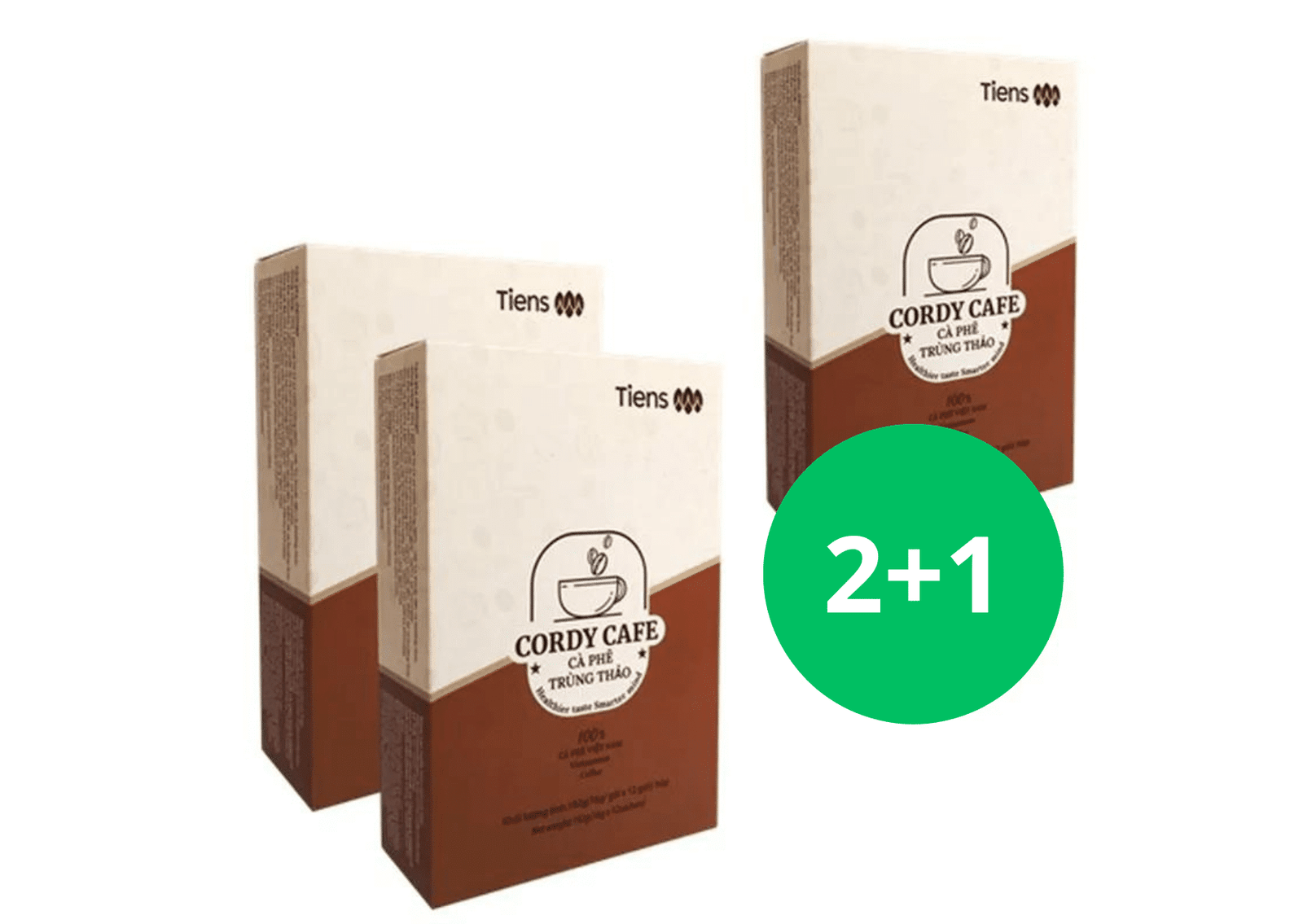 TIENS Kavos Gėrimas „Cordy Cafe Robust“ 2+1