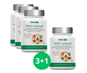 TIENS Papildas "CarbLock" 3+1