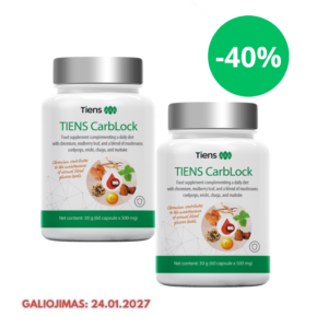 TIENS Papildas "CarbLock" 2 vnt.